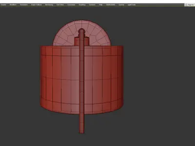 GANS  WALL Low-poly 3D model