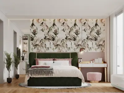 Studio Apartment Interior Design for Women 3D Model Corona Low-poly 3D model
