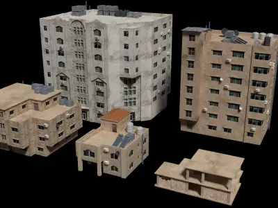 middle east buildings 1 3D model