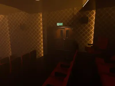 Theater 1 at the movie theater 3D model