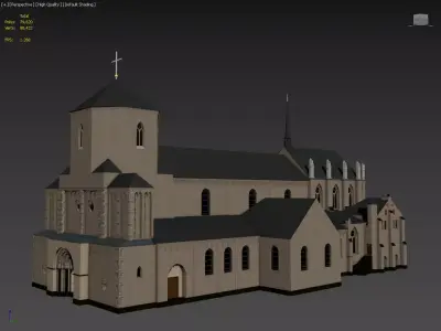 Munster Monchengladbach Low-poly 3D model