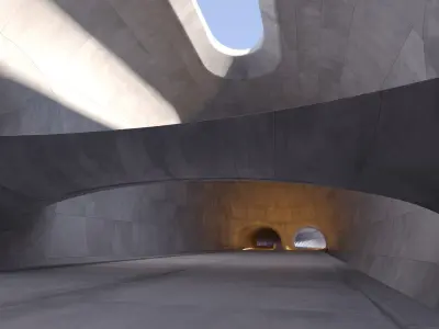  2 Futurusristic Tunnels Set 