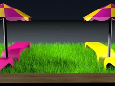 Street restaurant Free 3D model