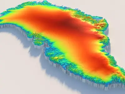 Greenland Terrain Country 3D model