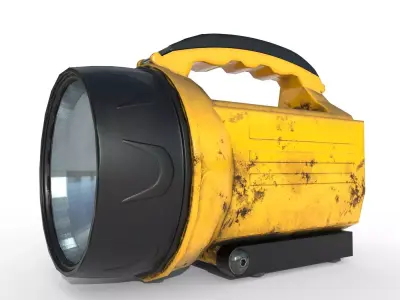 Flashlight Camping - PBR Game Ready Low-poly 3D model