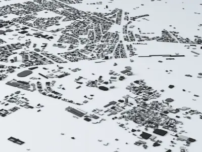 Aleppo Streets and Buildings 3D model