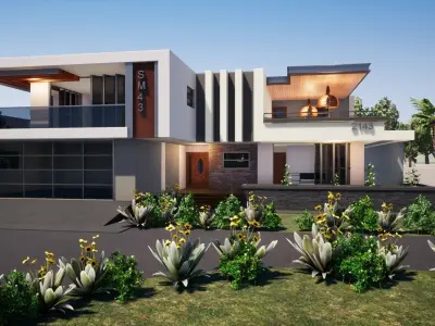 Four Bedroom House 3D model