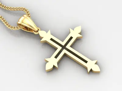 Cross Light Gold 4CP021 3DM STL 3D model