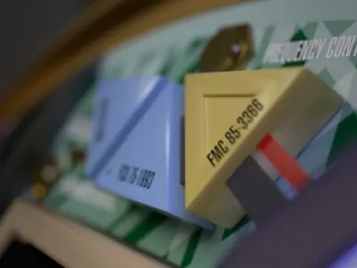 Star Trek TNG Combadge 8654 - With Internals 3D model