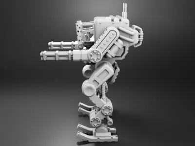 Robo-Tank 3D Print model att robot 3D print model