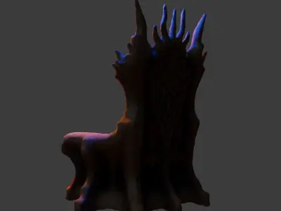 Demon Throne 8 Free low-poly 3D model