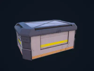 Sci-Fi Crate 05 Low-poly 3D model