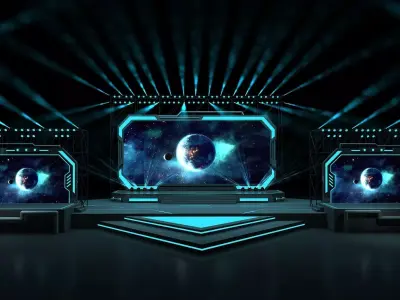 Event stage 06 design 3D model