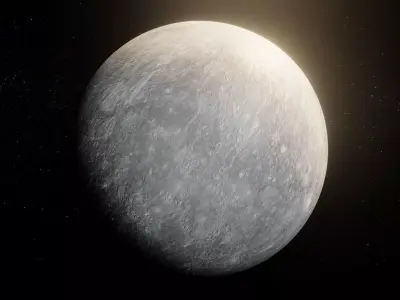 Photorealistic Mercury 8k Textures 3D Model Low-poly 3D model