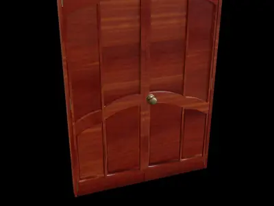 Door double Low-poly 3D model