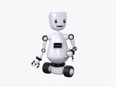 Minimal Custom Robot 1 Low-poly 3D model