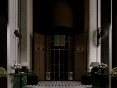 Saturn Hotel Corridor Free 3D model