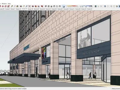 Sketchup Shopping Center G9 3D model