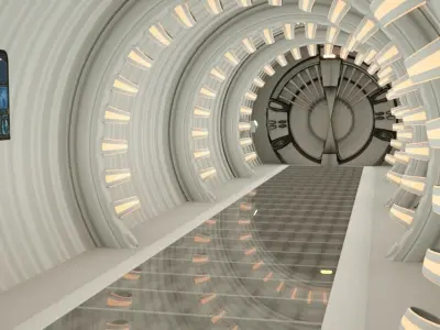 Spaceship Tunnel  3D model