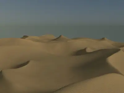 Desert Sand Dunes 3D model