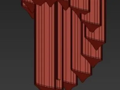 Crystal chandelier 3D model