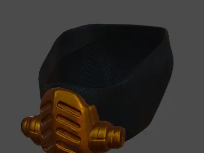 Gas mask helmet 3d model scifi Low-poly  Low-poly 3D model 415