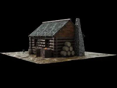 Peasants Cottage 3D model