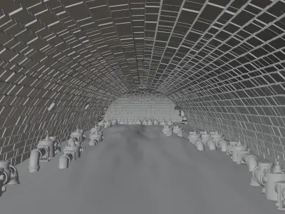 Underground tunnel 3D model