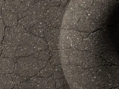 Asphalt Cracked 02 - 8K Scan Texture