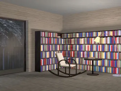 Living room interior 3D model