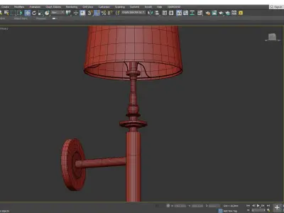 Capri 1 Light Wall Sconce Low-poly 3D model