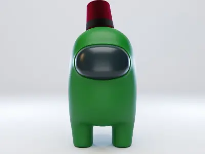 Among Us Fez Character 3D model
