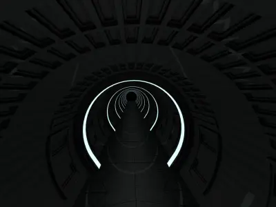 Dark Tunnel 3D model