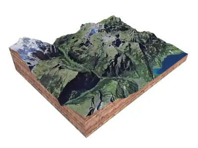 Sulegg Alps Switzerland 3D model