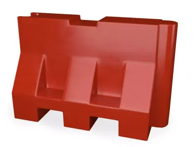 Plastic Road Barricade 3D model
