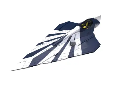 Star Wars Delta 7 spaceship 3D print model