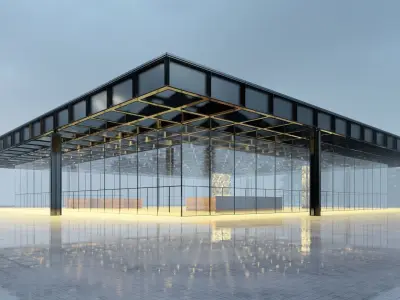 Mies Van der Rohe Neue Nationalgalerie  3D model