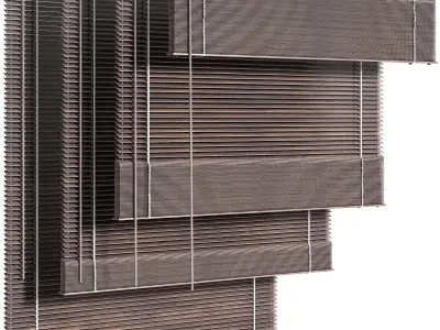 Wooden Blind 01 90 cm 3D model