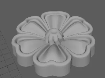 rosette flower 3D model 14