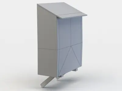 House oriel Low-poly 3D model