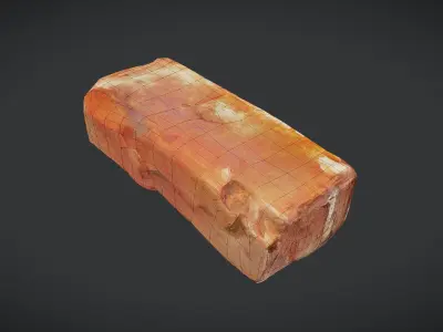 Brick Low-poly 3D model