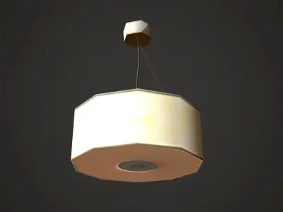 Lamp Low Poly Mobile Low-poly 3D model