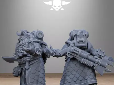 Corrupted Guard Dwarves 3D print model