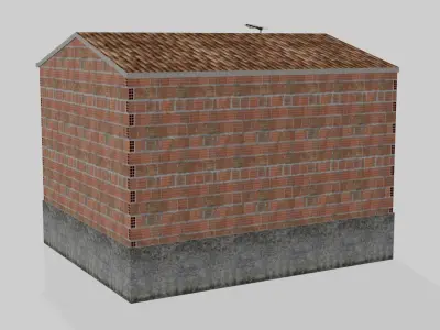 Pack Of Slum Houses 2 - 58 houses Low-poly 3D model