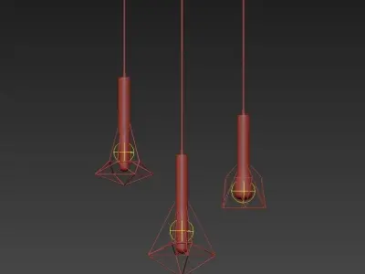 SPIDER geometric pendant light 3D model