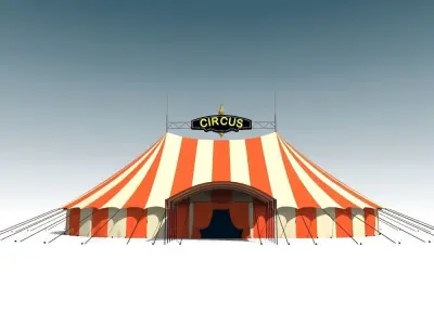 circus tent 3D model