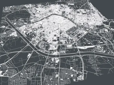Cityscape Valencia Spain 3D model