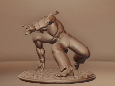 DEE JAY - STREET FIGHTER Free 3D print model