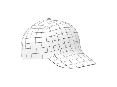 Baseball Cap Low-poly 3D model