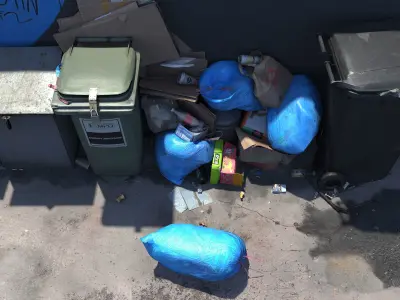 Trash Garbage  Photogrammetry 3D Scan 8K 3D model